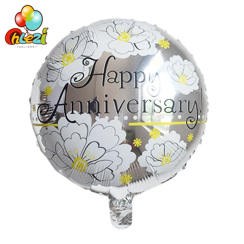 7 шт. новый счастливый Юбилей круглые воздушные шары из фольги вечерние свадебные