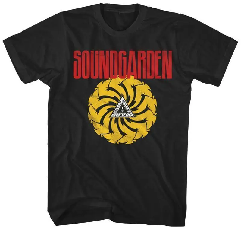 Soundgarden Bad Motor Finger официальная Мужская черная футболка в стиле хип хоп забавная