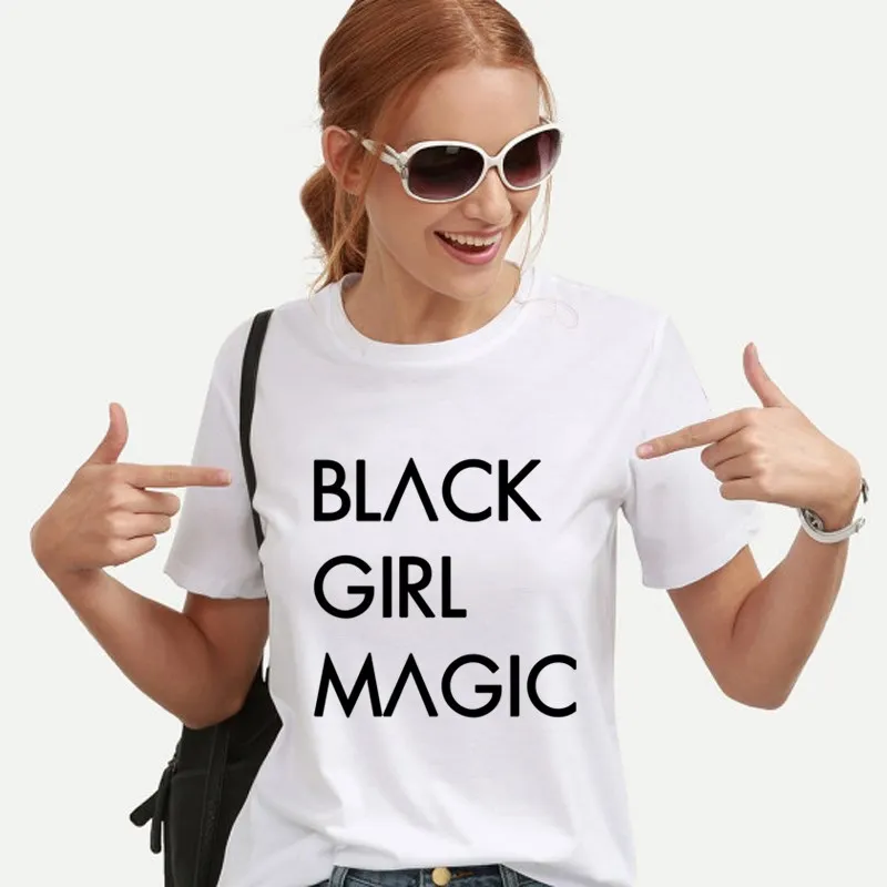 Черная Женская футболка CDJLFH Magic коллекции Лето 2019 женские модные повседневные