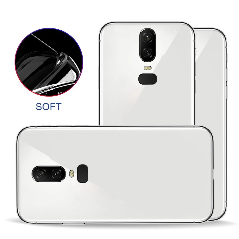 Прозрачный Простой чехол с защитой от падения для one plus 6|Бамперы| |
