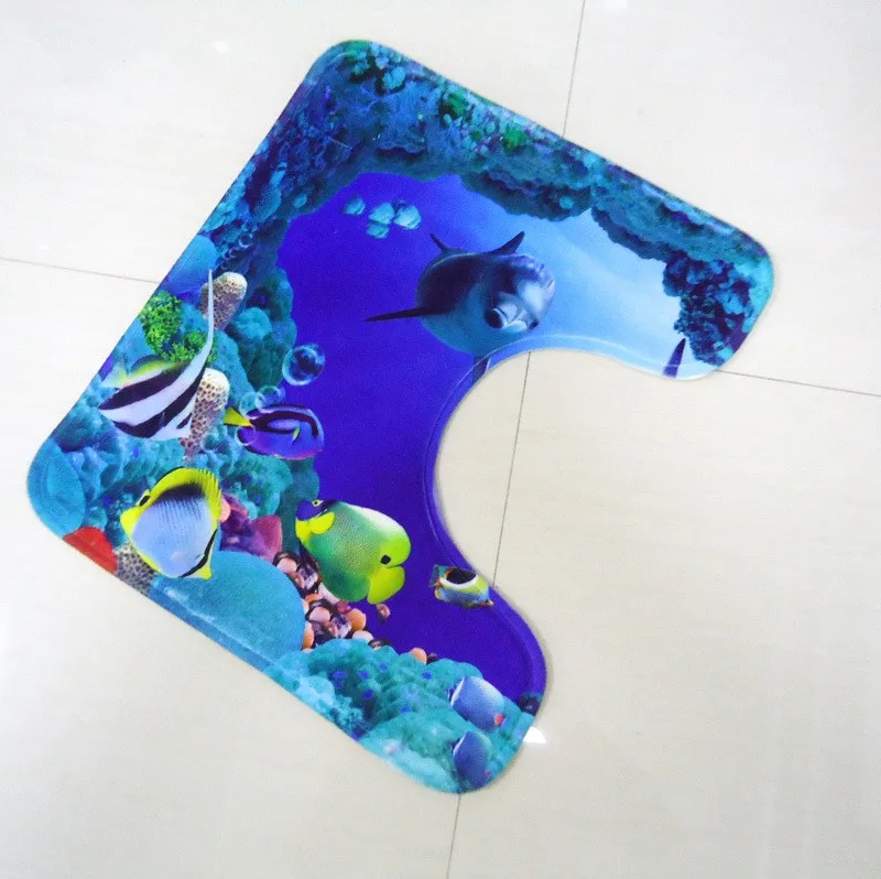 3 шт./компл. крышка для унитаза с башней и булыжником набор ковриков ванной