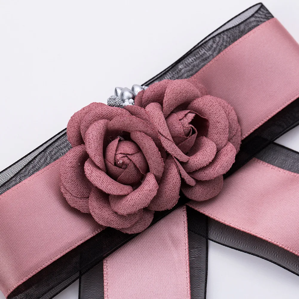 Meidi Милая рубашка с бантом галстук-бабочка брошь заколки-бантики Кружевной