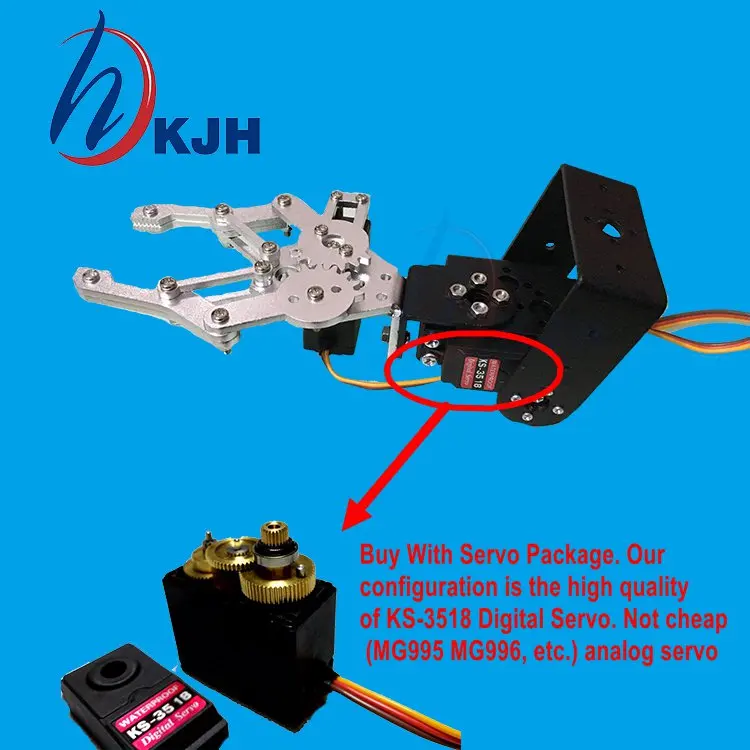1 комплект 2 DOF алюминиевый Роботизированный рычаг зажим крепление (с KS 3518