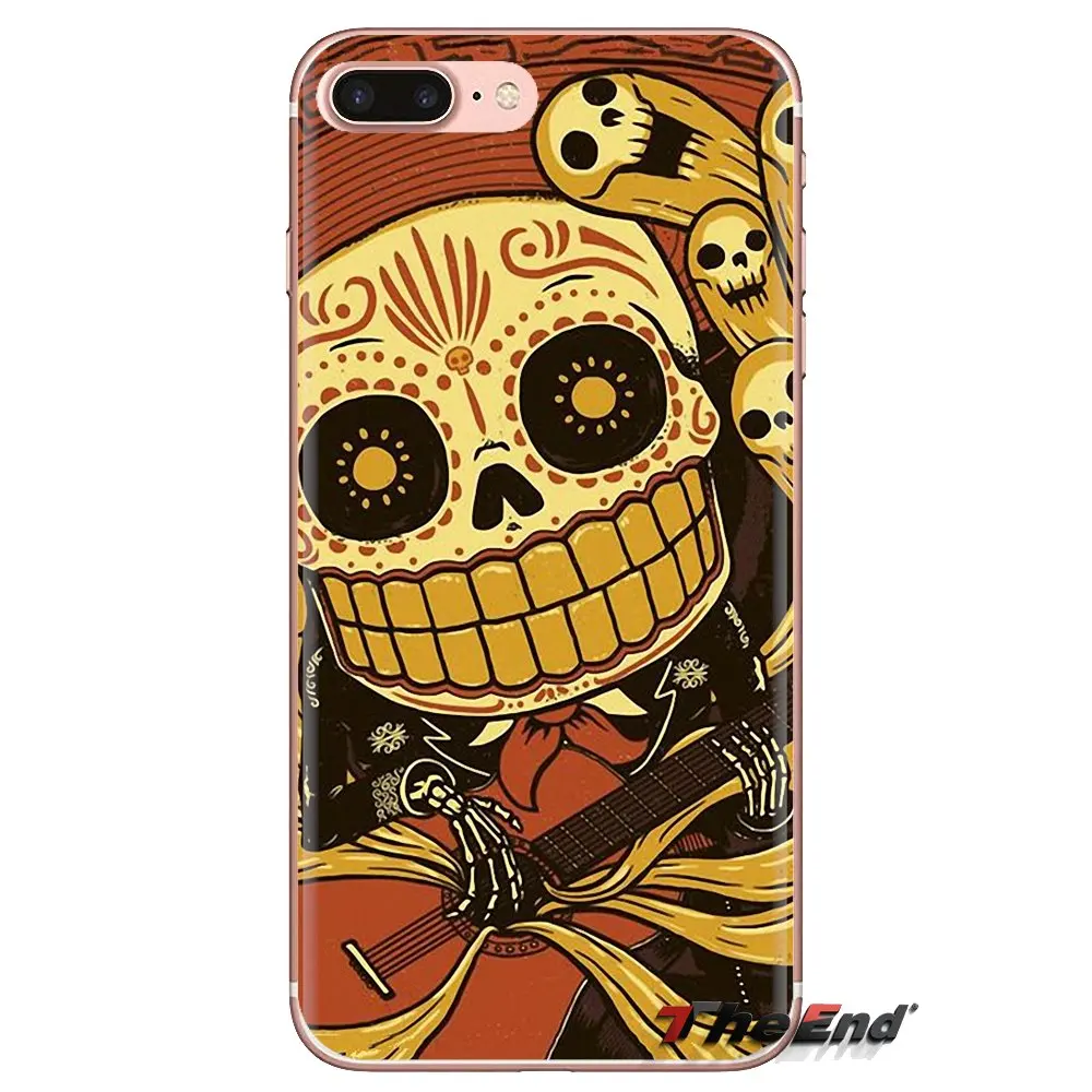 For Huawei Nova 2 3 2i 3i Y6 Y7 Y9 Prime Pro GR3 GR5 2017 2018 2019 Y5II Y6II TPU Transparent Cases Mexican Skeleton Sugar Skull |