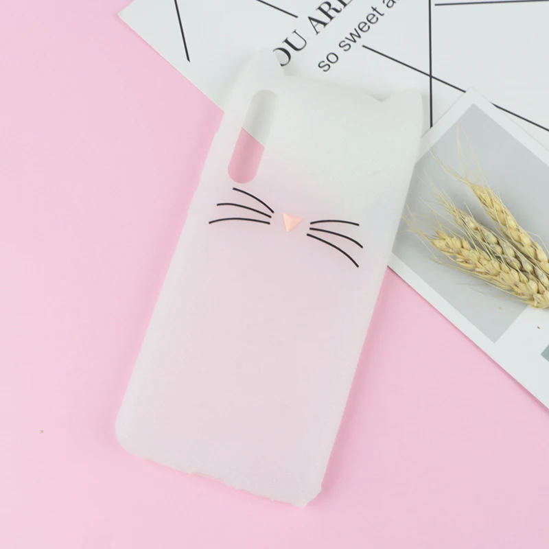 HuXu Clear Симпатичные стежка Плюшевые игрушки кролика Horse чехол для samsung Galaxy A10 A20 A30 A40 A40S A50 A60 A70 M10 M20 M30 M40 Cat чехол Защитный чехол для телефона - Цвет: HuXu Clear