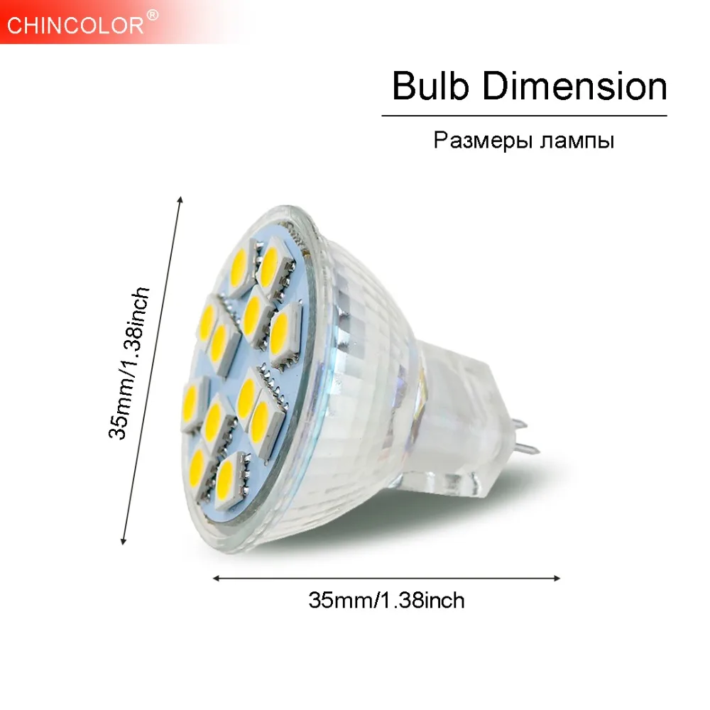 

LED Spotlight Bulb MR11 6led 12led DC12V SMD5050 Chip Mini Cup GU4 Lamp 2-3W 9 12 Warm White Replace Halogen Home Light TR