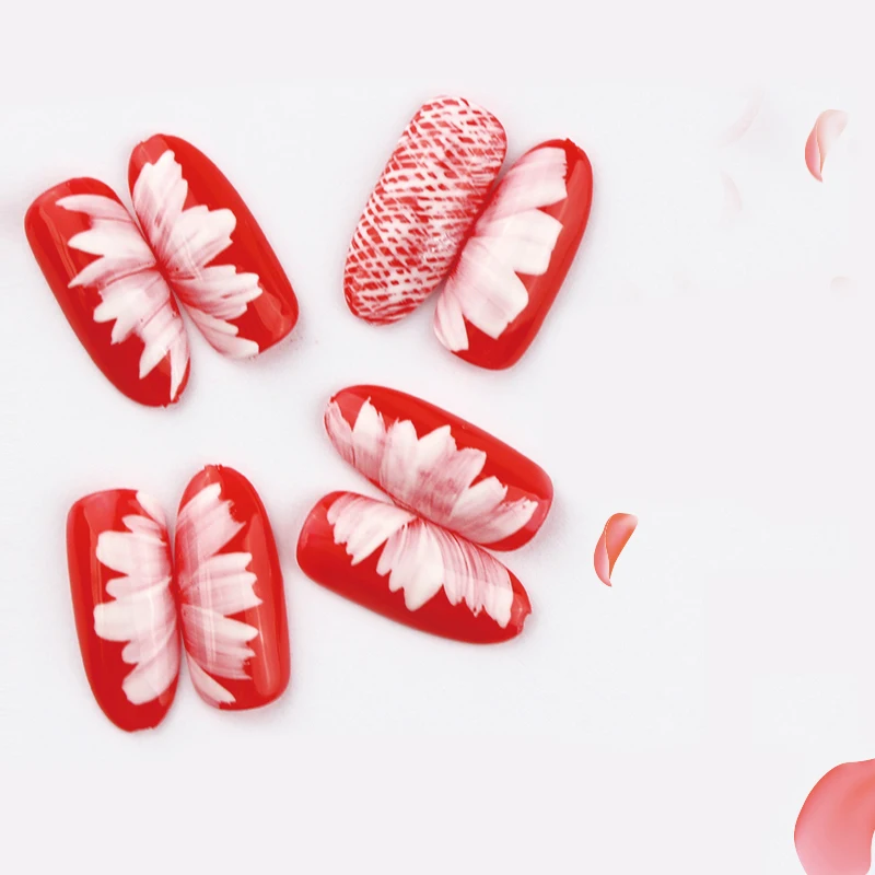 Gelfavor 1 шт. кисти для нанесения геля цветочный Рисунок дизайн ногтей гель УФ &