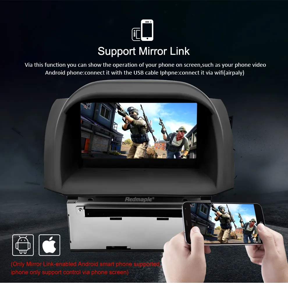 Автомобильный стереоплеер IPS Octa Core Android 10 0 для Ford Fiesta 2013 2017 DVD GPS навигация