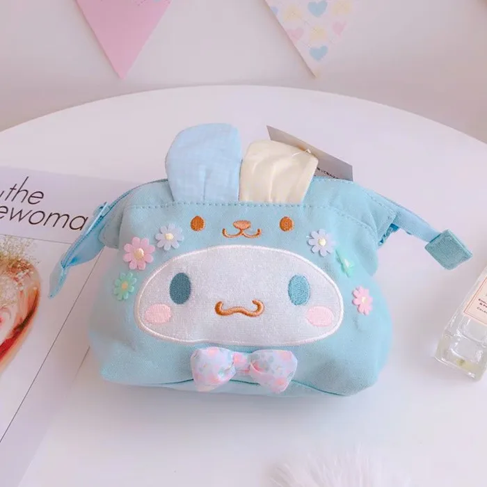 Мультяшные японские косметички hello kitty My Melody Cinnamoroll для собак, пудинга, собак, дорожные сумки для хранения, сумки для девочек, косметички, чехол-карандаш