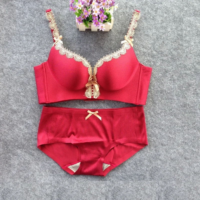 Женские Бюстгальтеры для женщин и Нижнее Бельё девочек элегантный комплект Push Up