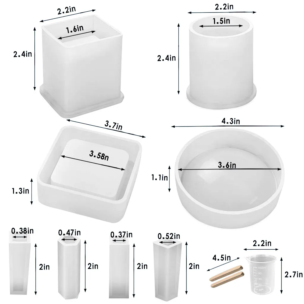 Смола силиконовая форма DIY каботажное судно цветочный горшок пепельница кулон в