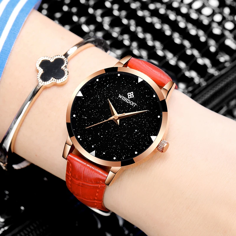WISHODIT 2018 women watches Fashion dress ladies Watch Leather Quartz Wrist Relogio feminino girl Clock Montre Femme | Наручные часы