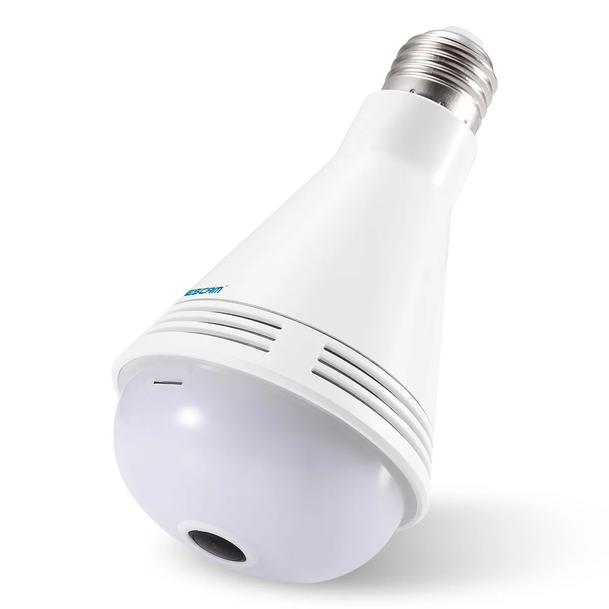 ESCAM qp138 1080P Wi Fi лампа ip камера в форме лампы 2.0MP HD панорамная видеонаблюдения рыбий