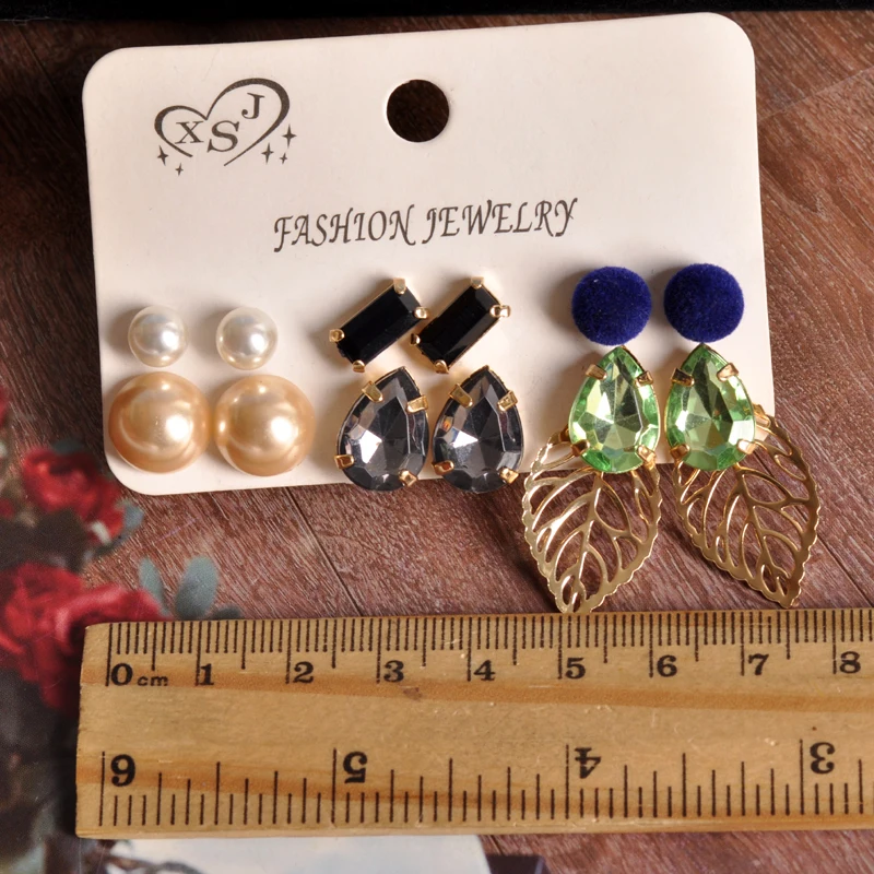 Новинка 2019 Модные женские ювелирные изделия оптовая продажа серьги гвоздики с