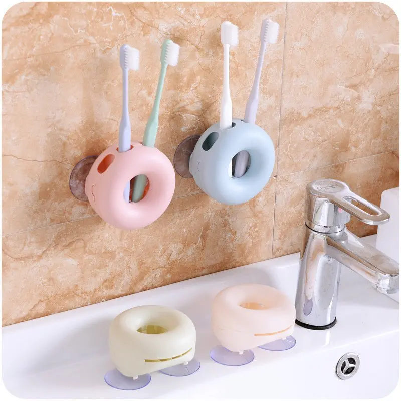Hoomall 4 отверстия держатель для зубной щетки креативный настенный тип часы с