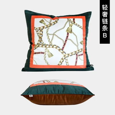 4 Диванные подушки с рисунком животных, наволочка Зебра Decorativos, рекомендуемый Европейский Стиль, роскошный Ретро бархатная наволочка - Цвет: 4