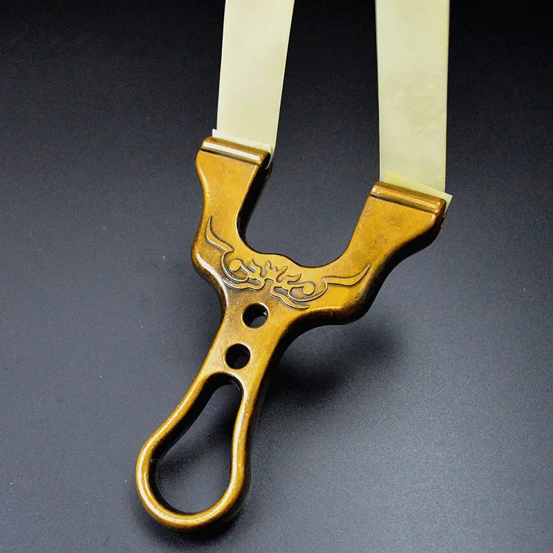 Высокопрочный сплав плоская Рогатка c резиновой лентой резиновая лента для