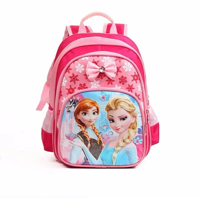 Водонепроницаемый Школьный рюкзак с принтом принцессы Эльзы и Анны Violetta