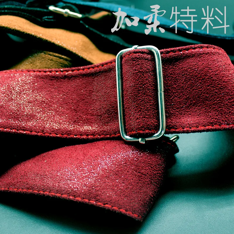 Гитарный ремешок из натуральной кожи мягкий кожаный ремень с пряжкой