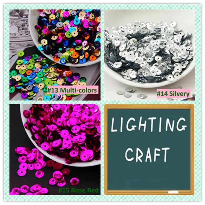 8 мм однотонная круглая чашка блестки для альбом вырезок рукоделия и шитья сделай