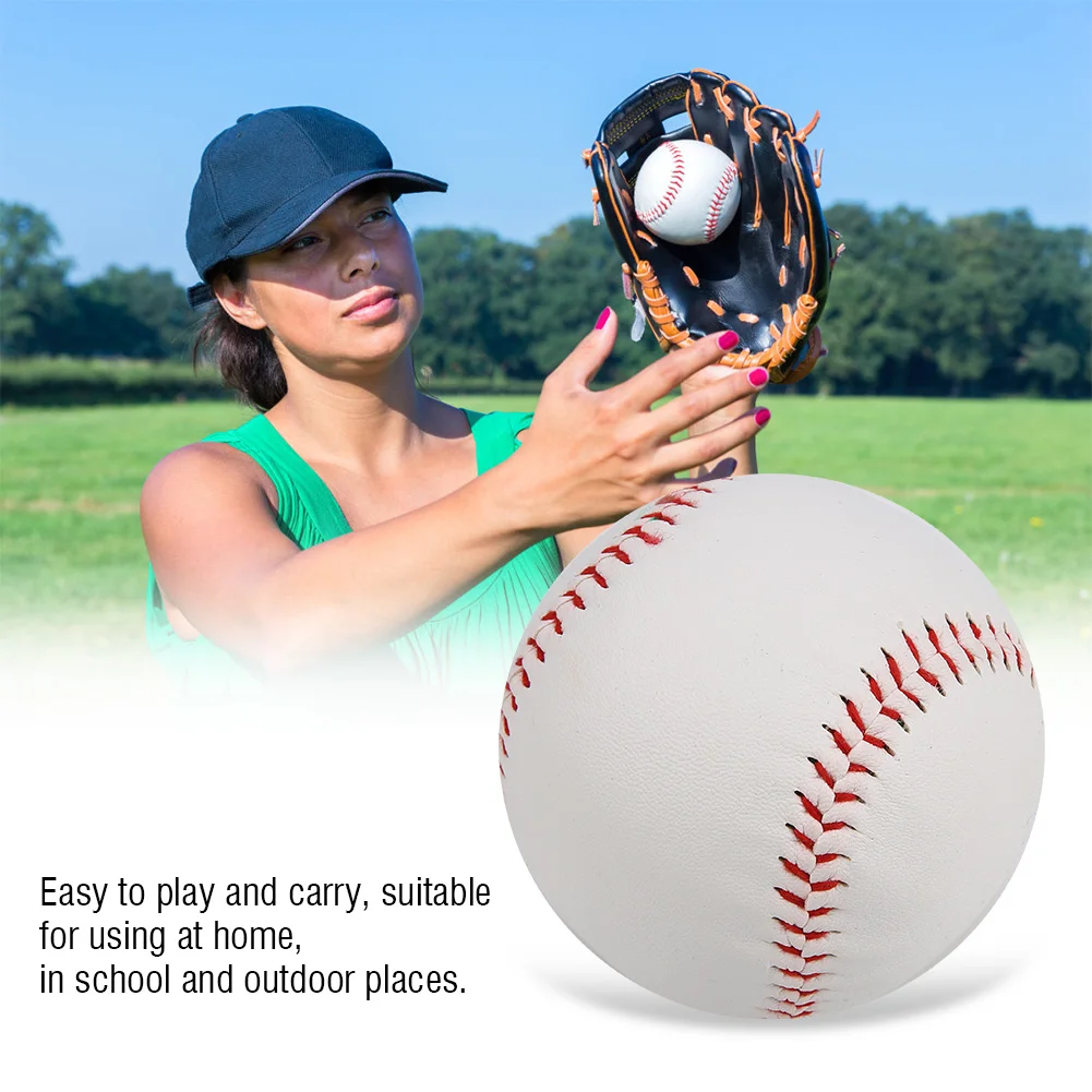 

White safety kid Softball Baseball Practice Trainning chlid Softball balls Sport Team Game Soft Filling Practice Trainning