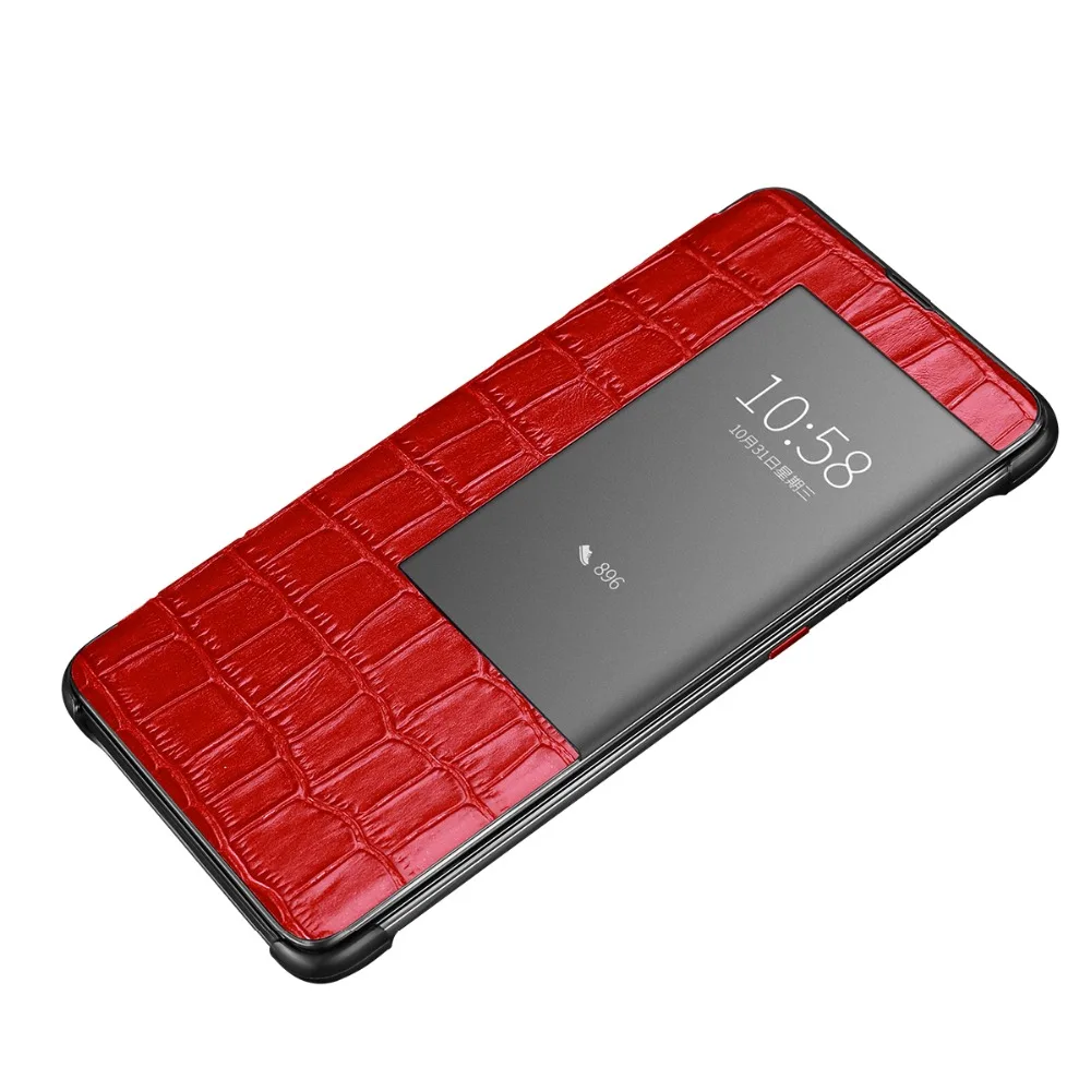 Чехол из коровьей кожи с крокодиловым узором для huawei mate 10 20 Pro mate 20 Lite P20 Pro, флип-чехол, кошелек, чехол для телефона, чехол с умным окошком