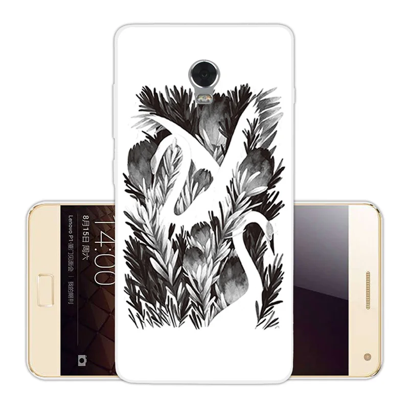 for Lenovo Vibe P1 Soft TPU Cases 5.5 inch Clear Silicone Skin Animal Back Cover Funda Shell |