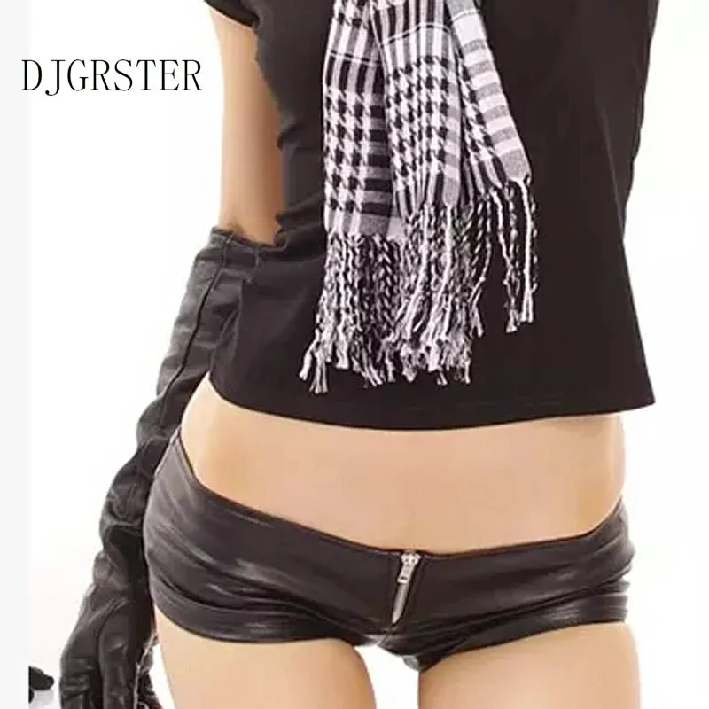 DJGRSTER 2021 новые женские модные сексуальные шорты из искусственной кожи Горячие
