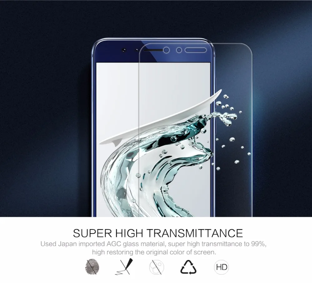 Для honor 8 Защитная пленка для экрана Nillkin amazing H + PRO закаленное стекло huawei (5 2