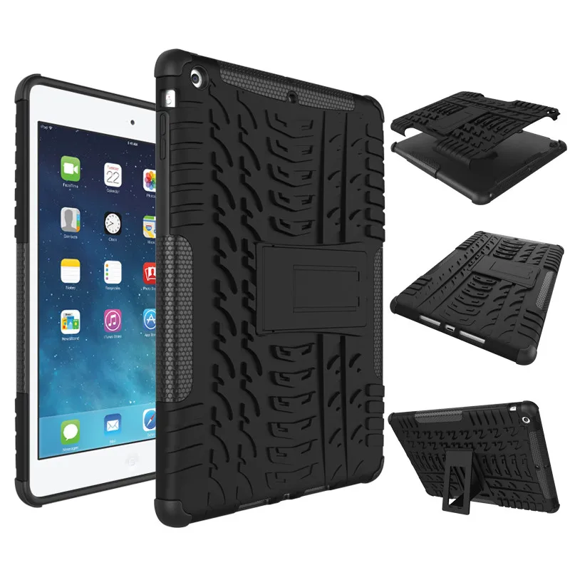 Сверхмощный ПК+ ТПУ ударопрочный защитный жесткий чехол для Apple iPad Air iPad 5 9,7 Стент чехол для планшета для iPad 5 A1474/A1475/A1476 чехол
