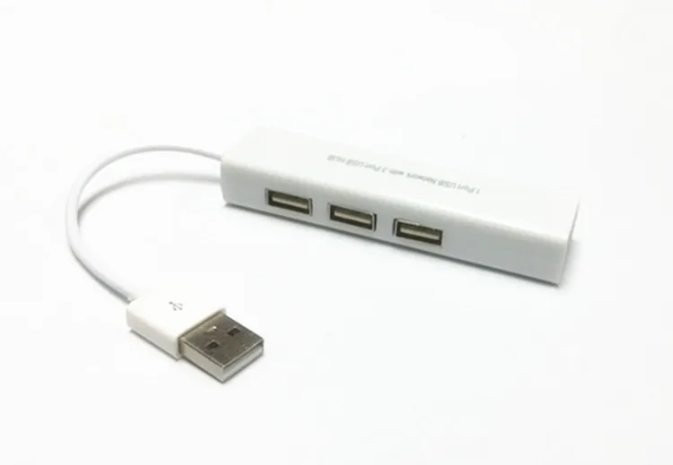 USB 2 0 концентратор 10/100 Мбит/с гигабитный Ethernet адаптер к RJ45 Lan сетевая карта 3 порта