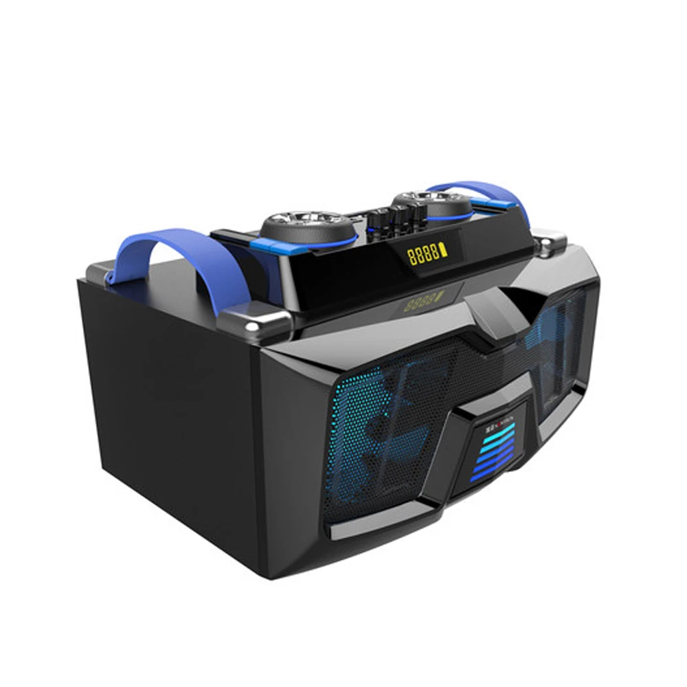 Мультимедийные колонки Bluetooth караоке микрофон супер DJ бас Hi-Fi активный