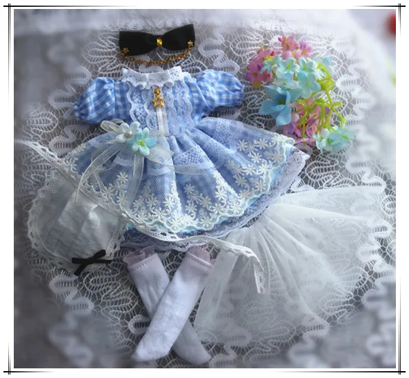 

High quality 6pcs/set Doll clothe for Blythe azone yosd licca 1/4 bjd 1/6 bjd Doll Clothes Doll Accessories Christmas Toys Gift