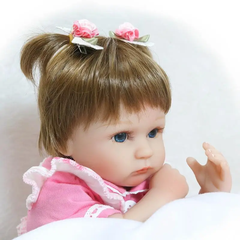 NPK 40 см новая силиконовая кукла-Реборн, игрушка для девочек brinquedos, подарок на день рождения для детей, виниловые куклы для младенцев, реалистичные