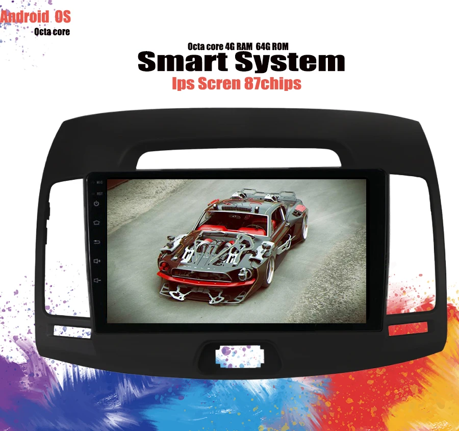 Deckless 9 &quotAndroid 10 0 RAM 4G автомобильный радиоприемник с навигацией GPS для Hyundai Elantra Avante