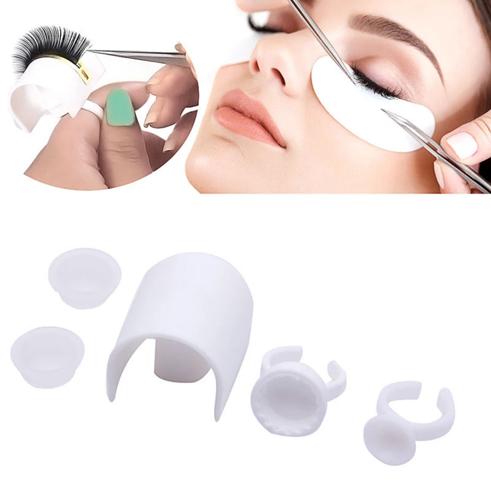 Расширения полосы палитра в футляре кольцо для наклеивания чашки набор 3D ресниц