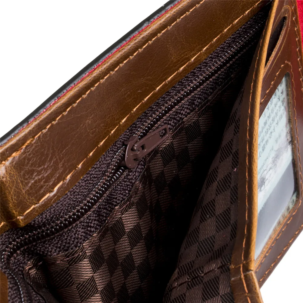 Модные искусственная кожа для мужчик двойного сложения бумажник кредитной ID