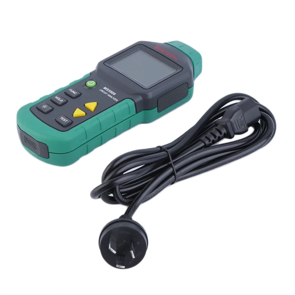 Тестер-анализатор схем Mastech MS5908 RMS по сравнению с тестовым разъемом IDEAL Sure 61-164CN 110 В или 220 В | AliExpress