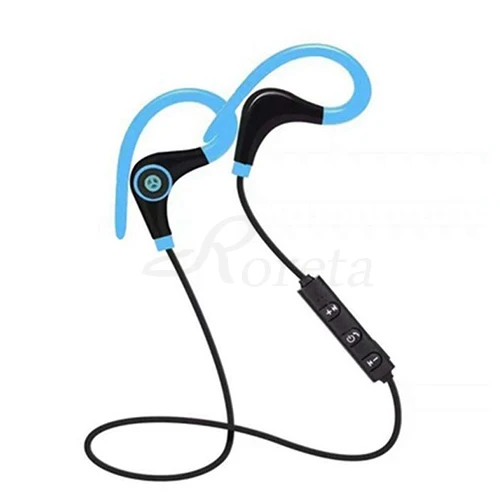 Roreta BT7 Mini Wireless Bluetooth Earphone Handsfree Call Stereo Headset With Mic Ear-hook Sports Earphones For iPhone XR - Цвет: Синий