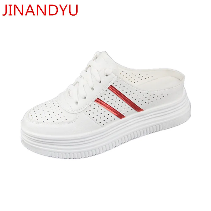 

Summer Slippers Women Sandals Leisure Slipers Womans Shoes Leather Loafers Women Flats Ladies Platform Slippers Shoes Pantuflas