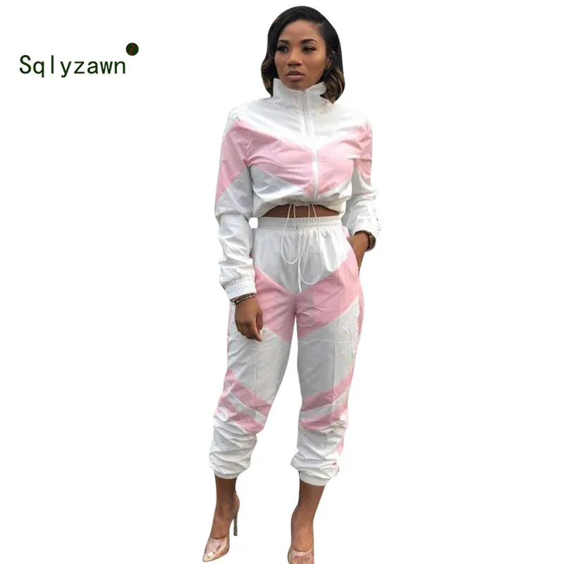 Женский осенний комплект из двух предметов куртка водолазка на молнии с длинным