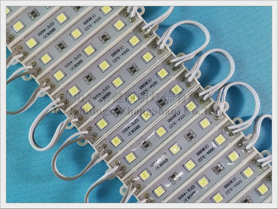 Светодиодный модуль супер яркий SMD5054 светодиодный светильник ing Модуль светильник задняя светильник для знак 5054 DC12V 3*0,4 W 1,2 W 150lm IP66 75 мм* 12 мм 3 светодиодный