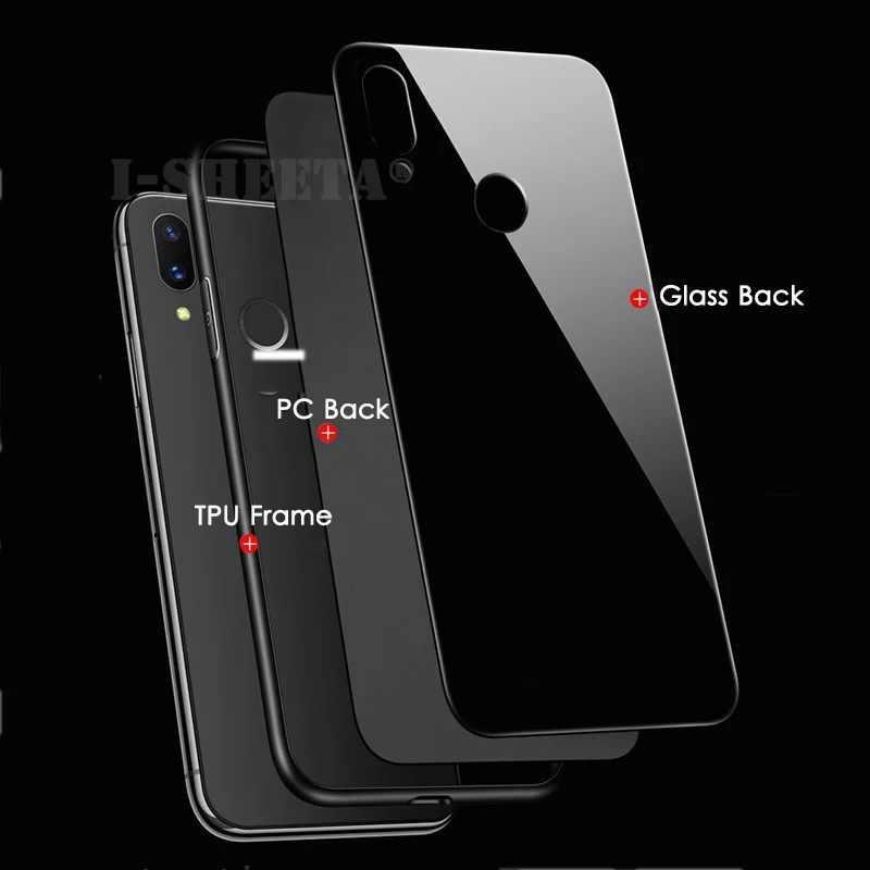 Shockproof Hybrid Ultra Thin 9H Tempered Glass Hard Back Cover For Huawei Honor 8X Max 8XMax 10 Soft TPU Rubber Edge Bumper Case |