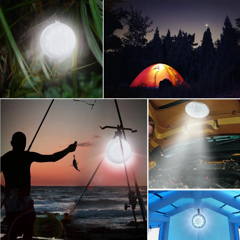 LEDGLE Waterproof Solar Camping Lamp LED Outdoor Lights 3 Lighting Modes Energy Led Camp Tent Fishing Light|camping light|led solar camping