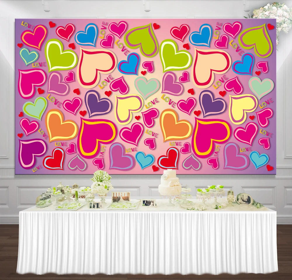 

Love and the Heart-shaped Photography Background Film Building Projects Party Background
