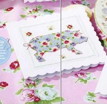 Разноцветные Животные вышивка крестом Набор цветы 14ct Счетный холст DMC