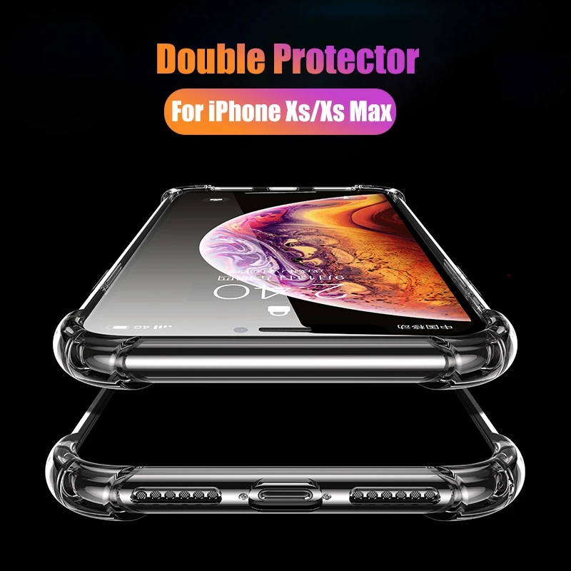 Soft Clear Phone Case for iPhone 8 7 Plus XS Max XR Thin Cover Coque 6 s 5 5s se iphone X 10 Cases |