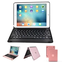 ntspace for new ipad 2017 2018 9 7 wireless blue tooth keyboard foldable stand holder case for ipad air 1 2 ipad pro 9 7 inch