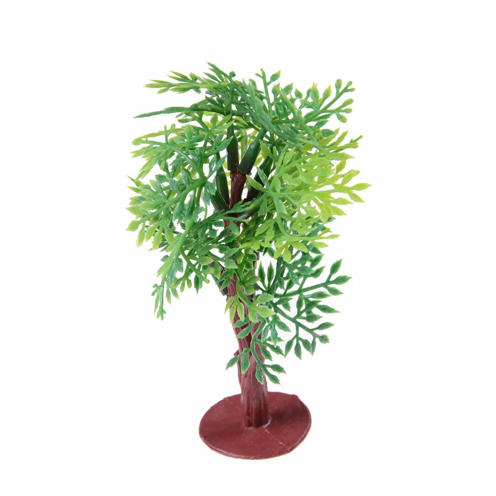 

9 cm Miniature Scale Model Tree Dollhouse Scenery Layout Landscape Model Trees Home Decoration Collection Kids Toy