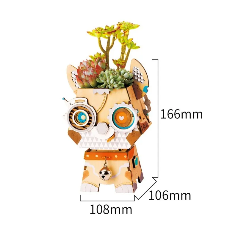 Robotime DIY 3D деревянная головоломка цветок горшки для сборки набор моделей пазлы